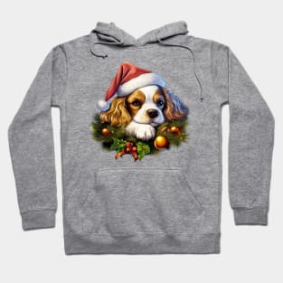 Lazy Cavalier King Charles Spaniel Dog at Christmas Hoodie